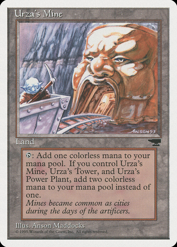 Urza's Mine (Mine Cart Entering Mouth) [Chronicles] - Magic: The Gathering - Card Brawlers | Quebec | Canada |