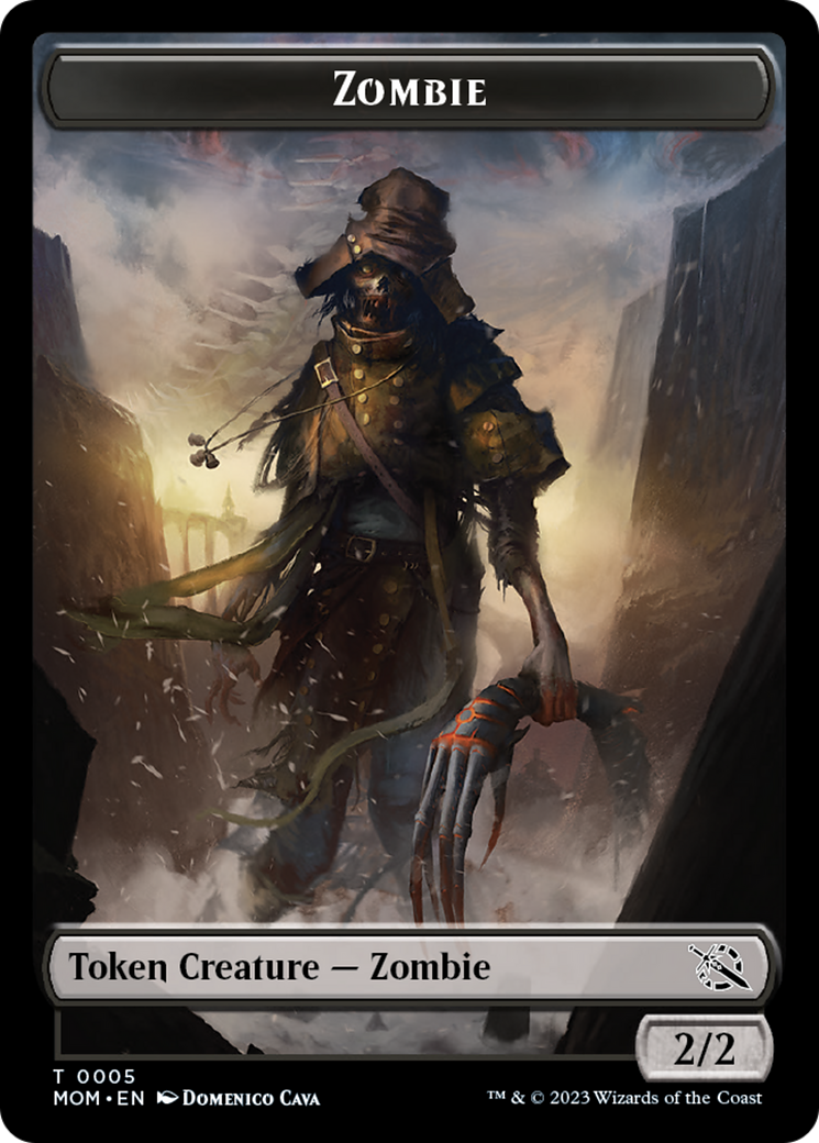 Monk // Zombie Double-Sided Token [March of the Machine Tokens] - Magic: The Gathering - Card Brawlers | Quebec | Canada |