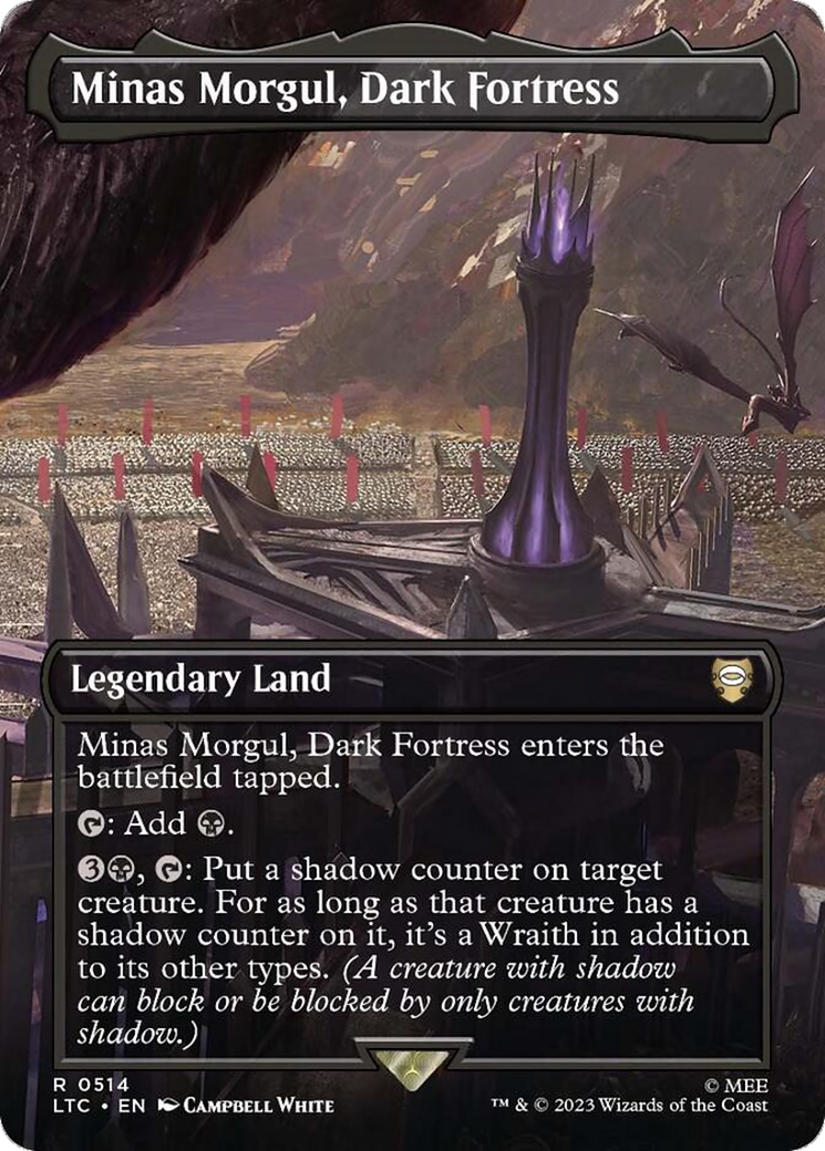 Minas Morgul, Dark Fortress (Borderless) [The Lord of the Rings: Tales of Middle-Earth Commander] - Magic: The Gathering - Card Brawlers | Quebec | Canada |