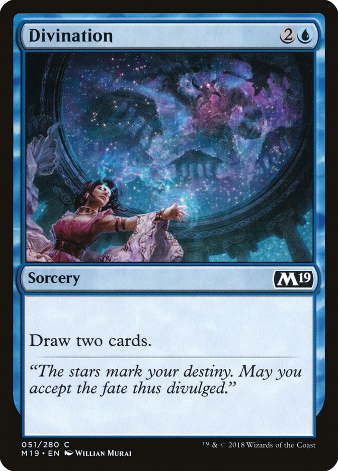 Divination [Core Set 2019] - Magic: The Gathering - Card Brawlers | Quebec | Canada |
