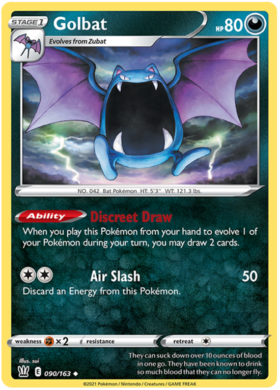 Golbat (090/163) [Sword & Shield: Battle Styles] - Pokémon - Card Brawlers | Quebec | Canada |