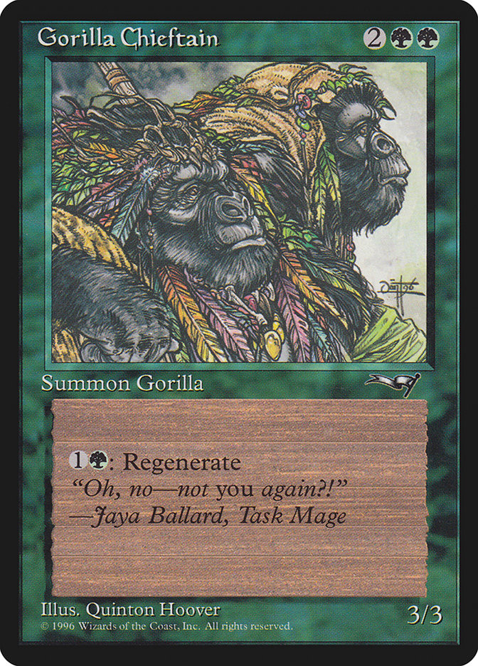 Gorilla Chieftain (Two Gorilla Art) [Alliances] - Magic: The Gathering - Card Brawlers | Quebec | Canada |