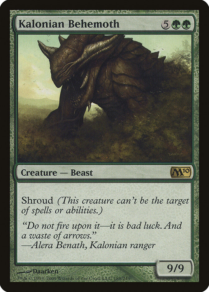 Kalonian Behemoth [Magic 2010] - Magic: The Gathering - Card Brawlers | Quebec | Canada |