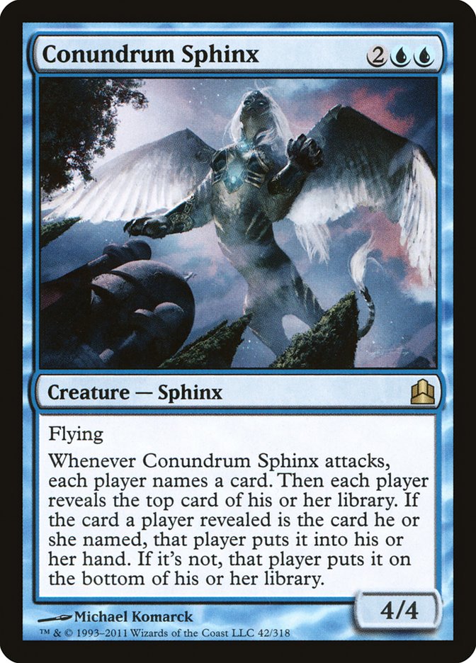 Conundrum Sphinx [Commander 2011] - Magic: The Gathering - Card Brawlers | Quebec | Canada |