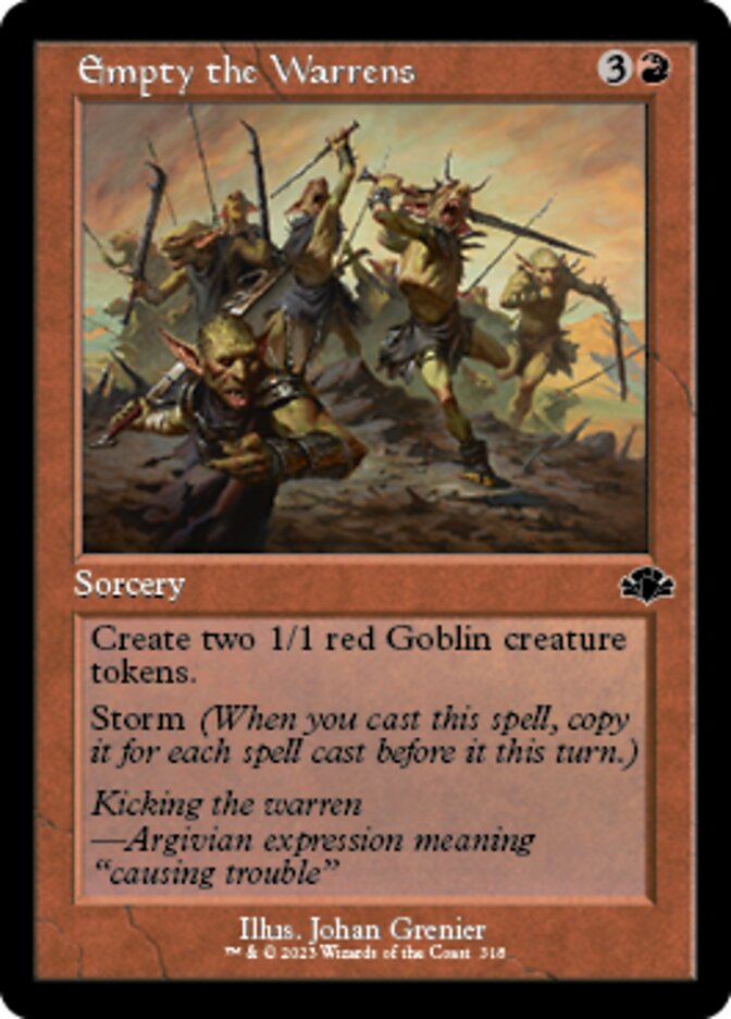 Empty the Warrens (Retro) [Dominaria Remastered] - Magic: The Gathering - Card Brawlers | Quebec | Canada |
