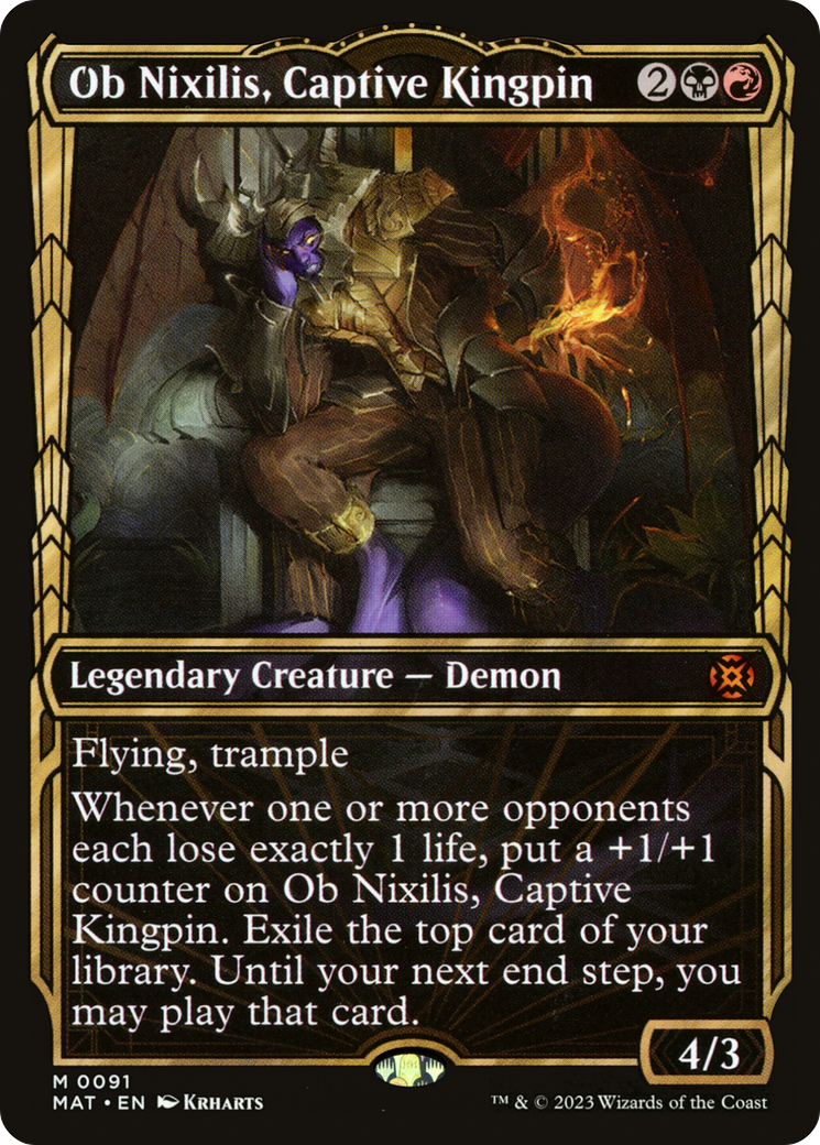 Ob Nixilis, Captive Kingpin (Showcase) [March of the Machine: The Aftermath] - Magic: The Gathering - Card Brawlers | Quebec | Canada |