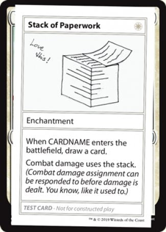 Stack of Paperwork (2021 Edition) [Mystery Booster Playtest Cards] - Magic: The Gathering - Card Brawlers | Quebec | Canada |