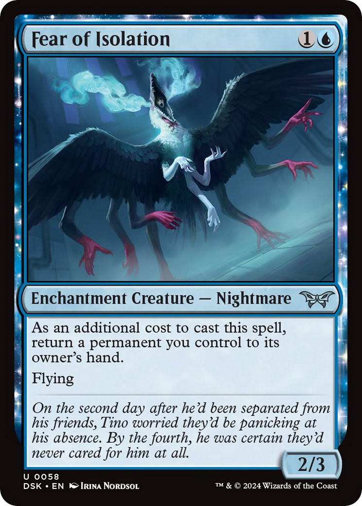 Fear of Isolation [Duskmourn: House of Horror] - Magic: The Gathering - Card Brawlers | Quebec | Canada |