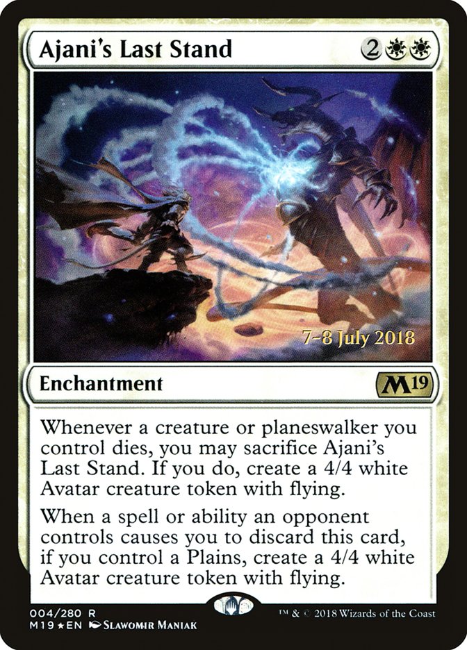 Ajani's Last Stand [Core Set 2019 Prerelease Promos] - Magic: The Gathering - Card Brawlers | Quebec | Canada |