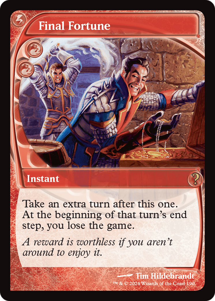 Final Fortune (Future Sight) [Mystery Booster 2] - Magic: The Gathering - Card Brawlers | Quebec | Canada |