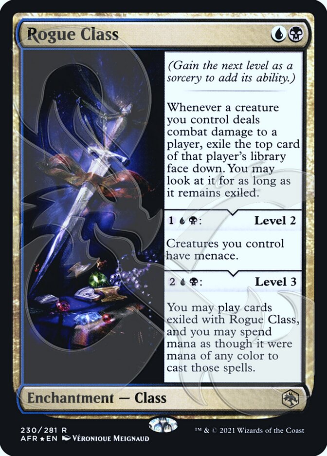 Rogue Class (Ampersand Promo) [Dungeons & Dragons: Adventures in the Forgotten Realms Promos] - Magic: The Gathering - Card Brawlers | Quebec | Canada |