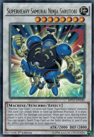 Superheavy Samurai Ninja Sarutobi [MP17-EN149] Rare - Yu-Gi-Oh! - Card Brawlers | Quebec | Canada |
