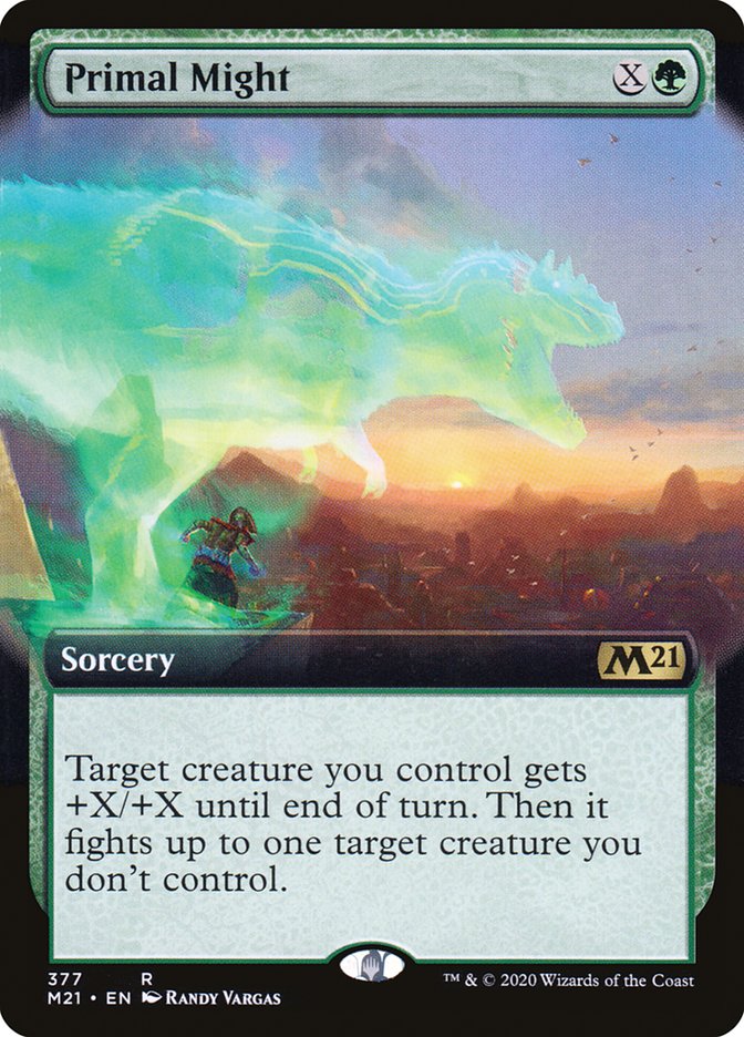 Primal Might (Extended Art) [Core Set 2021] - Magic: The Gathering - Card Brawlers | Quebec | Canada |