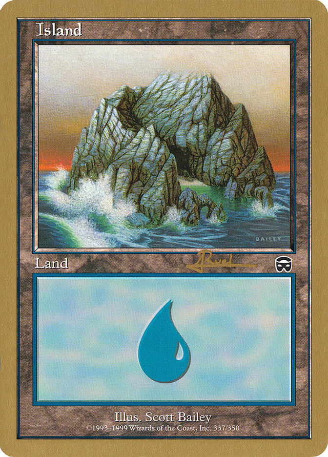 Island (ar337) (Antoine Ruel) [World Championship Decks 2001] - Magic: The Gathering - Card Brawlers | Quebec | Canada |