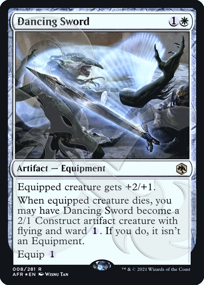 Dancing Sword (Ampersand Promo) [Dungeons & Dragons: Adventures in the Forgotten Realms Promos] - Magic: The Gathering - Card Brawlers | Quebec | Canada |
