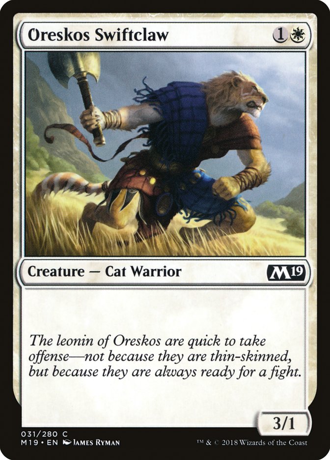 Oreskos Swiftclaw [Core Set 2019] - Magic: The Gathering - Card Brawlers | Quebec | Canada |