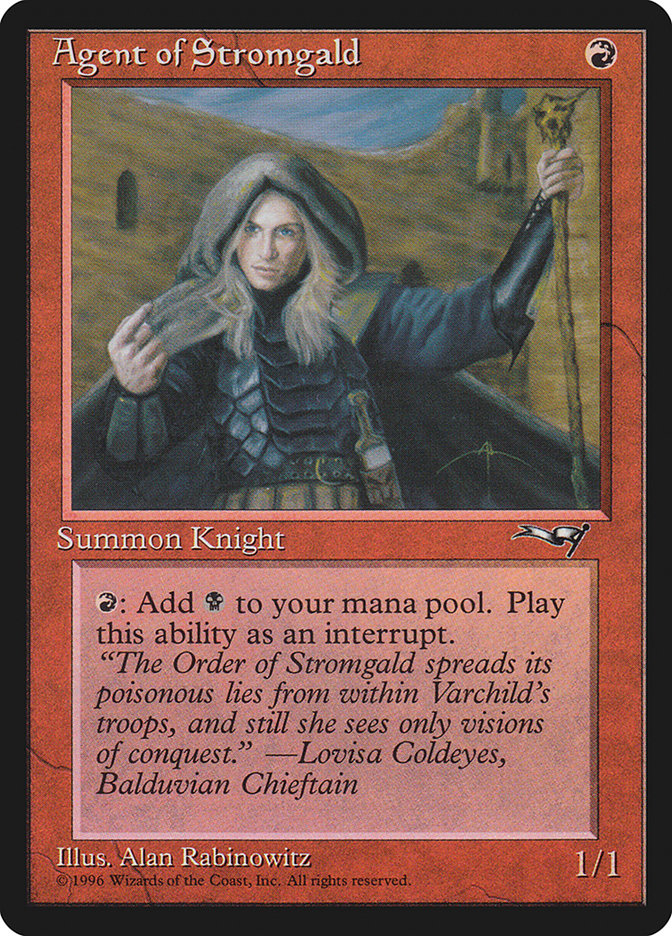 Agent of Stromgald (Holding Staff) [Alliances] - Magic: The Gathering - Card Brawlers | Quebec | Canada |