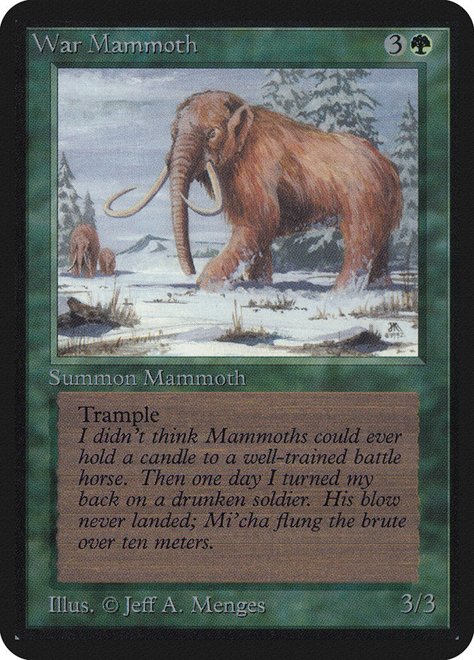 War Mammoth [Alpha Edition] - Magic: The Gathering - Card Brawlers | Quebec | Canada |