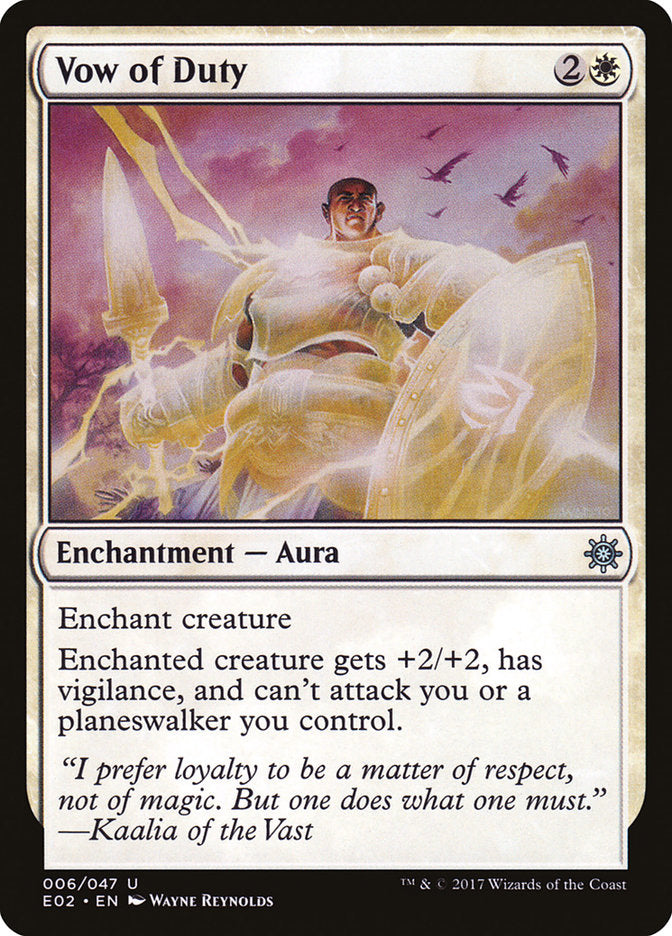 Vow of Duty [Explorers of Ixalan] - Magic: The Gathering - Card Brawlers | Quebec | Canada |