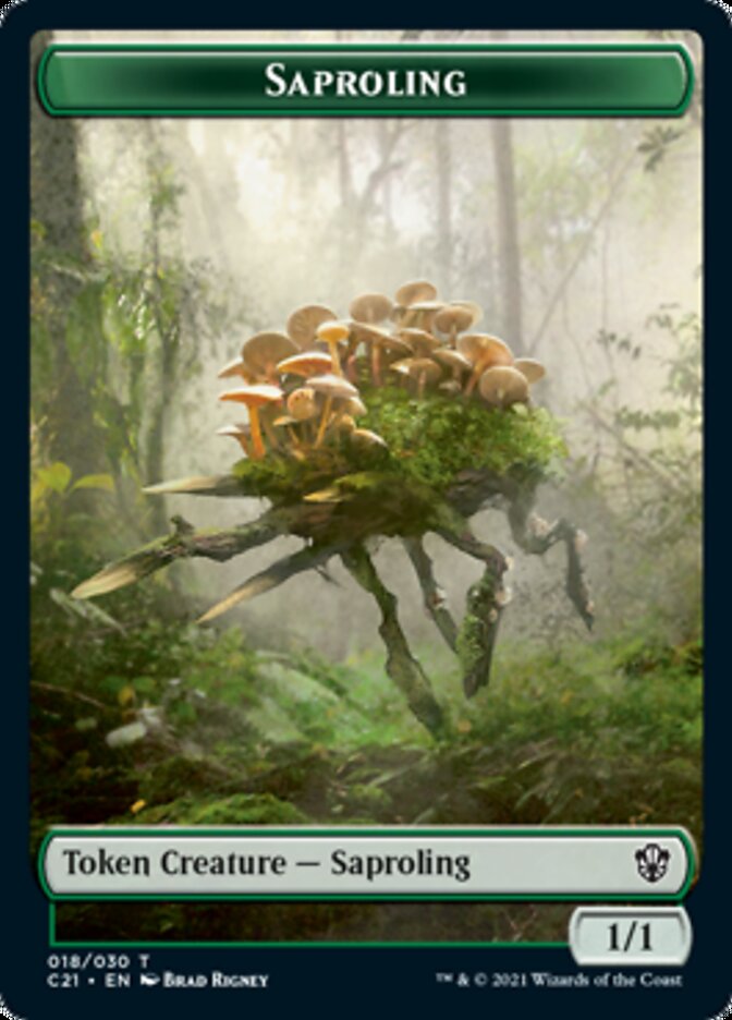 Food // Saproling Double-Sided Token [Commander 2021 Tokens] - Magic: The Gathering - Card Brawlers | Quebec | Canada |