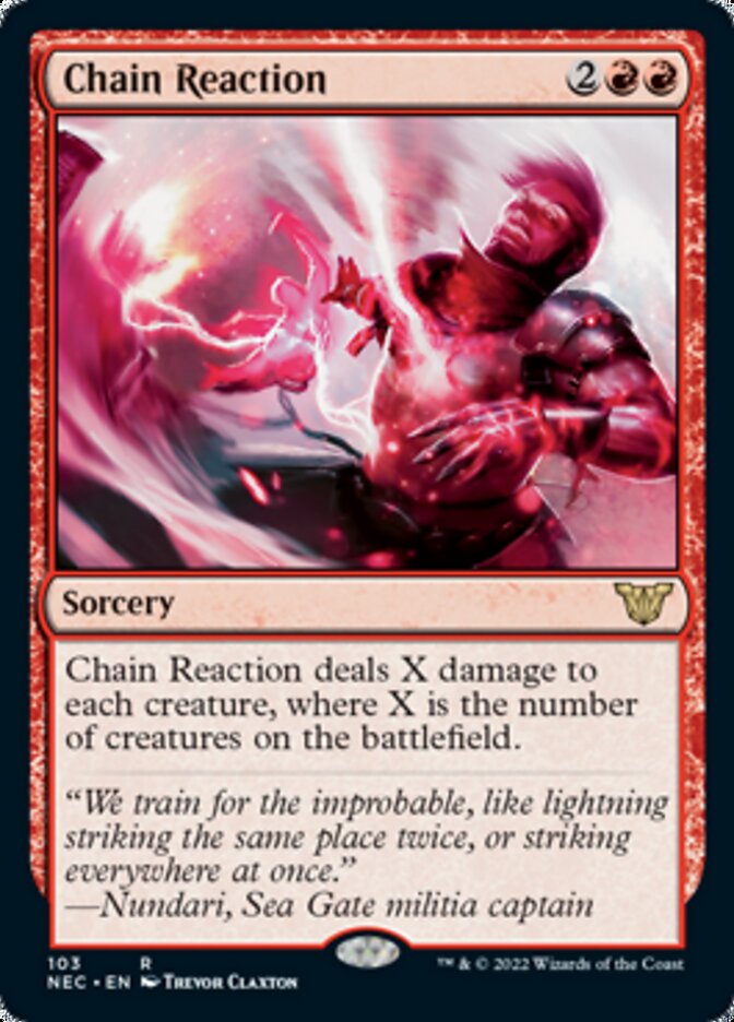 Chain Reaction [Kamigawa: Neon Dynasty Commander] - Magic: The Gathering - Card Brawlers | Quebec | Canada |