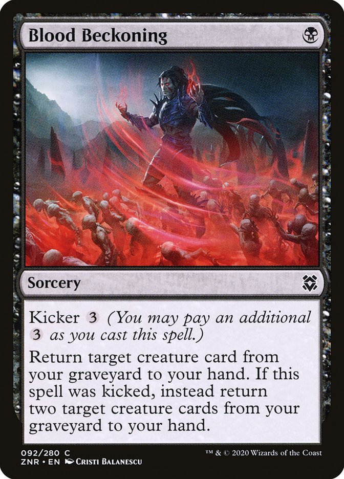 Blood Beckoning [Zendikar Rising] - Magic: The Gathering - Card Brawlers | Quebec | Canada |