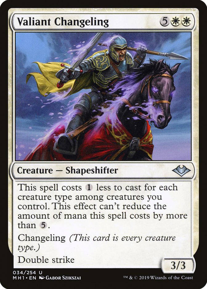 Valiant Changeling [Modern Horizons] - Magic: The Gathering - Card Brawlers | Quebec | Canada |