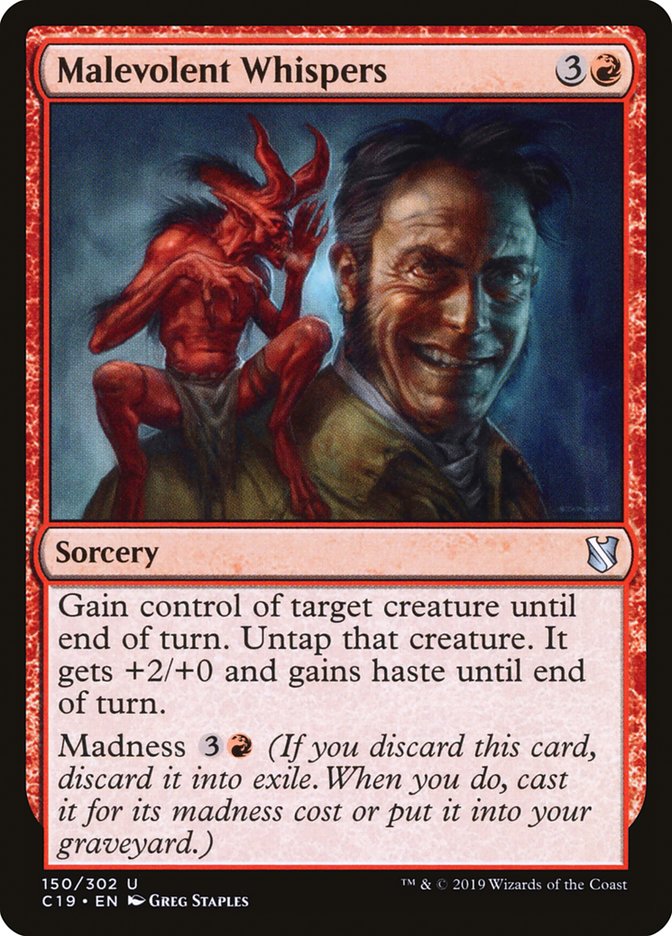 Malevolent Whispers [Commander 2019] - Magic: The Gathering - Card Brawlers | Quebec | Canada |