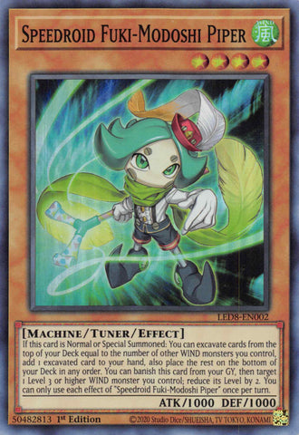 Speedroid Fuki-Modoshi Piper [LED8-EN002] Super Rare - Yu-Gi-Oh! - Card Brawlers | Quebec | Canada |