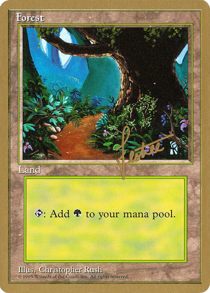 Forest (bl376) (Bertrand Lestree) [Pro Tour Collector Set] - Magic: The Gathering - Card Brawlers | Quebec | Canada |