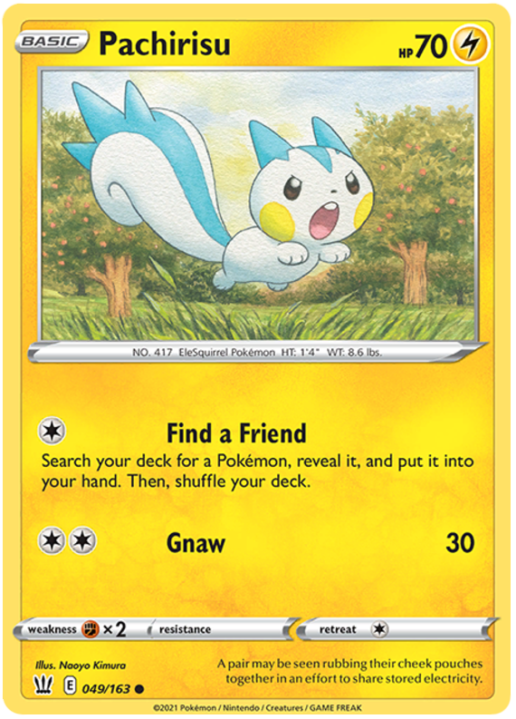 Pachirisu (049/163) [Sword & Shield: Battle Styles] - Pokémon - Card Brawlers | Quebec | Canada |