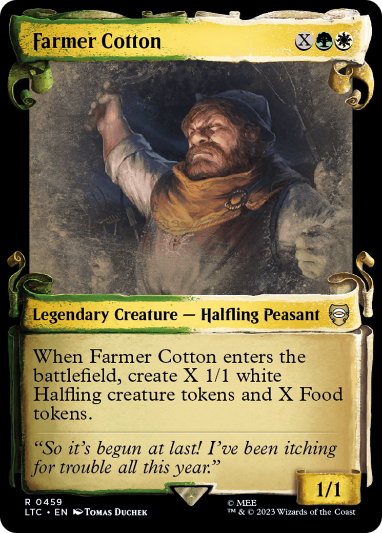 Farmer Cotton [The Lord of the Rings: Tales of Middle-Earth Commander Showcase Scrolls] - Magic: The Gathering - Card Brawlers | Quebec | Canada |