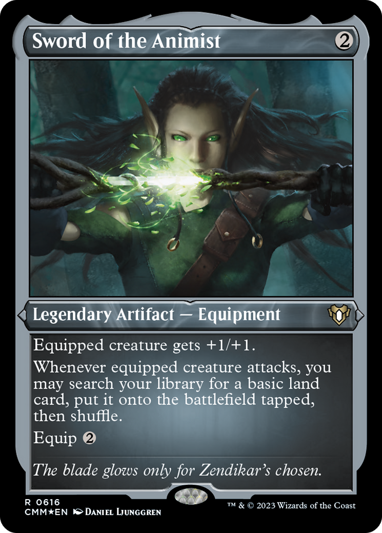 Sword of the Animist (Foil Etched) [Commander Masters] - Magic: The Gathering - Card Brawlers | Quebec | Canada |
