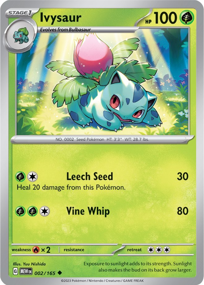 Ivysaur (002/165) [Scarlet & Violet 151] - Pokémon - Card Brawlers | Quebec | Canada |