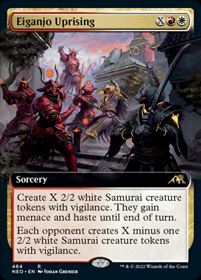 Eiganjo Uprising (Extended Art) [Kamigawa: Neon Dynasty] - Magic: The Gathering - Card Brawlers | Quebec | Canada |