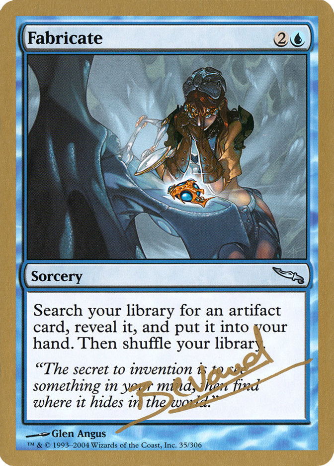 Fabricate (Manuel Bevand) [World Championship Decks 2004] - Magic: The Gathering - Card Brawlers | Quebec | Canada |