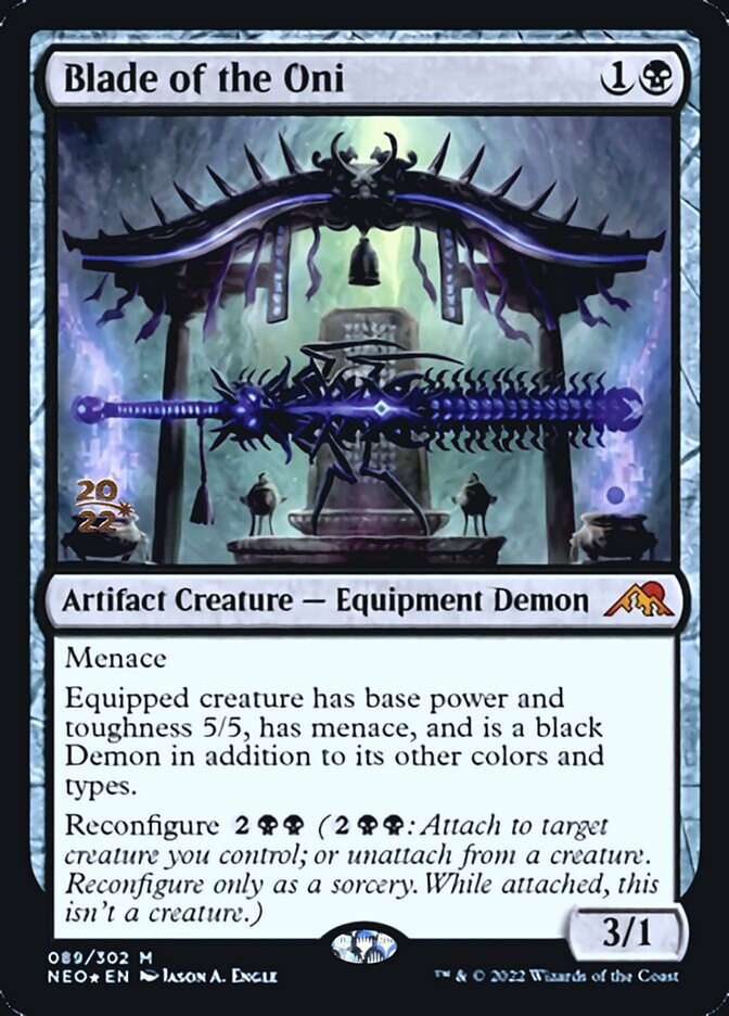Blade of the Oni [Kamigawa: Neon Dynasty Prerelease Promos] - Magic: The Gathering - Card Brawlers | Quebec | Canada |