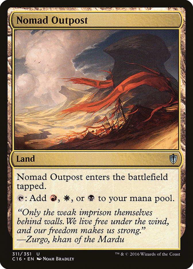 Nomad Outpost [Commander 2016] - Magic: The Gathering - Card Brawlers | Quebec | Canada |