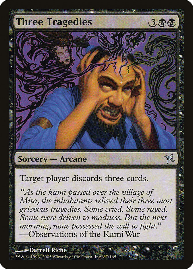 Three Tragedies [Betrayers of Kamigawa] - Magic: The Gathering - Card Brawlers | Quebec | Canada |