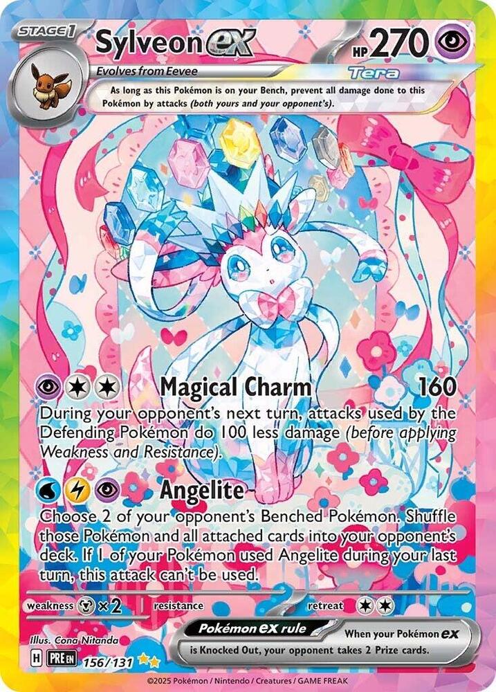 Sylveon ex (156/131) [Scarlet & Violet: Prismatic Evolutions] - Pokémon - Card Brawlers | Quebec | Canada |