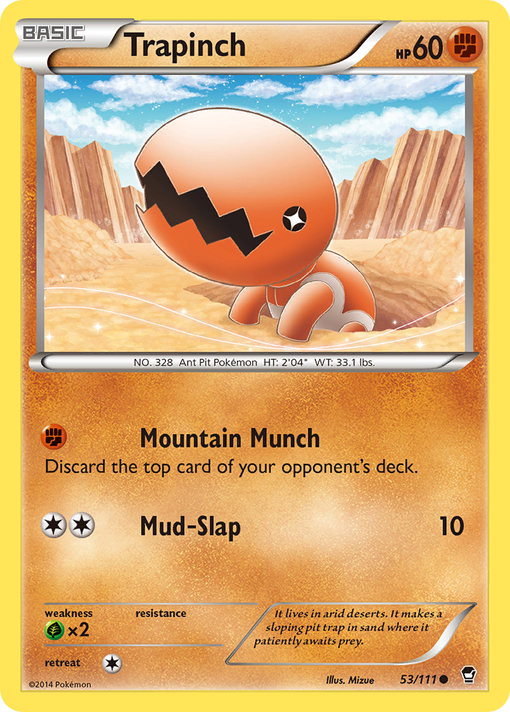 Trapinch (53/111) [XY: Furious Fists] - Pokémon - Card Brawlers | Quebec | Canada |