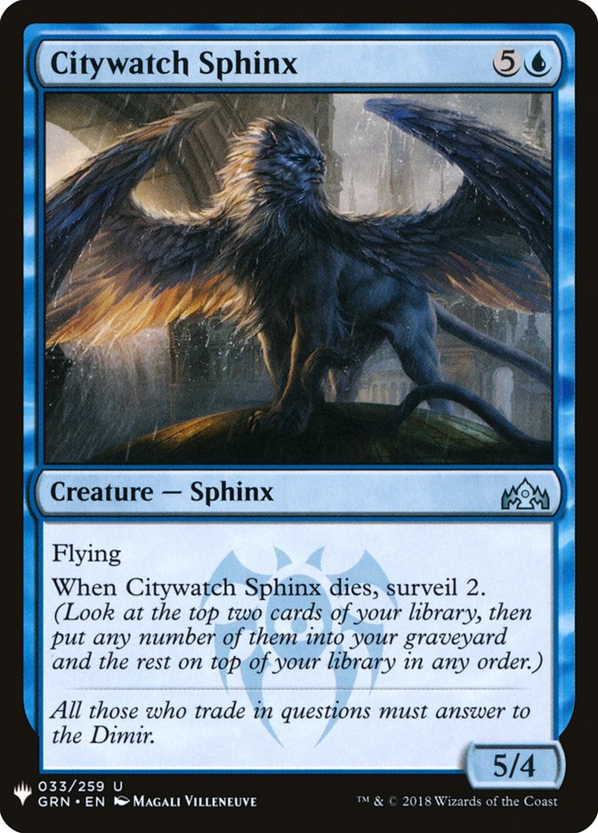 Citywatch Sphinx [Mystery Booster] - Magic: The Gathering - Card Brawlers | Quebec | Canada |
