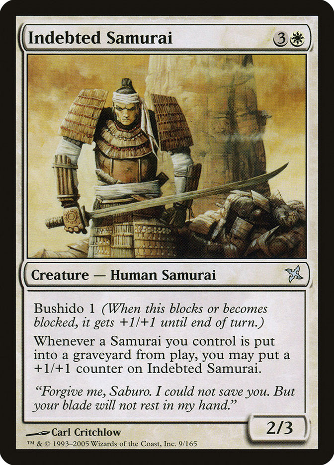 Indebted Samurai [Betrayers of Kamigawa] - Magic: The Gathering - Card Brawlers | Quebec | Canada |