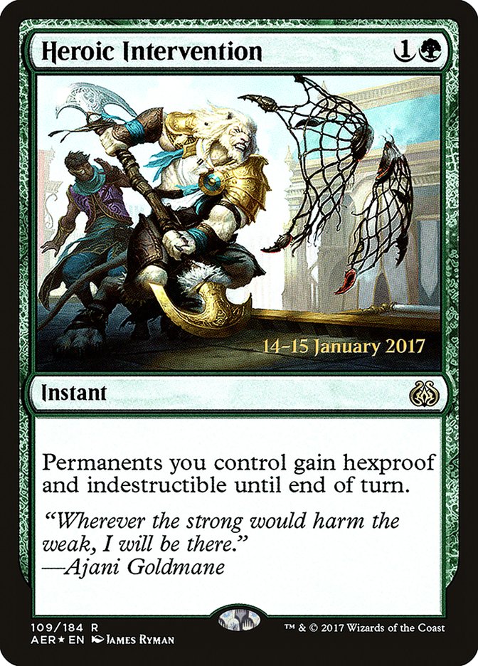 Heroic Intervention [Aether Revolt Prerelease Promos] - Magic: The Gathering - Card Brawlers | Quebec | Canada |