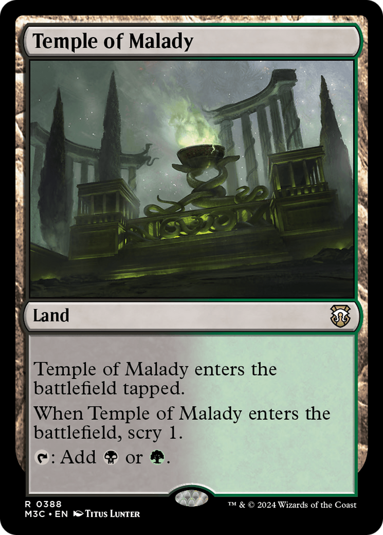 Temple of Malady (Ripple Foil) [Modern Horizons 3 Commander] - Magic: The Gathering - Card Brawlers | Quebec | Canada |