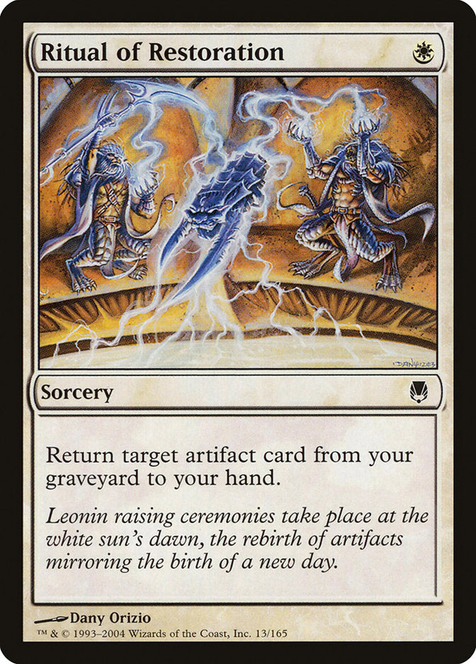 Ritual of Restoration [Darksteel] - Magic: The Gathering - Card Brawlers | Quebec | Canada |