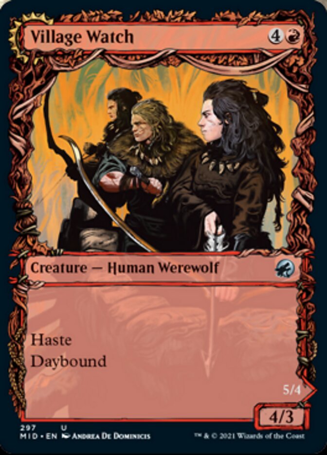 Village Watch // Village Reavers (Showcase Equinox) [Innistrad: Midnight Hunt] - Magic: The Gathering - Card Brawlers | Quebec | Canada |