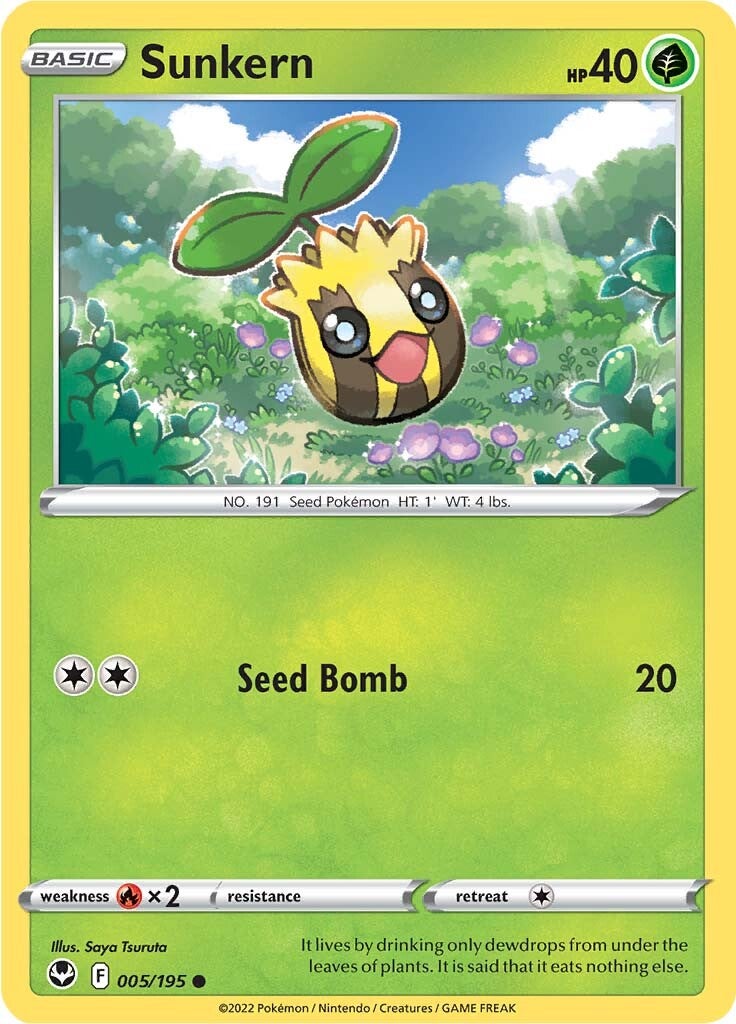 Sunkern (005/195) [Sword & Shield: Silver Tempest] - Pokémon - Card Brawlers | Quebec | Canada |