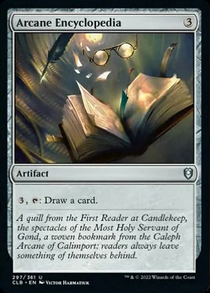 Arcane Encyclopedia [Commander Legends: Battle for Baldur's Gate] - Magic: The Gathering - Card Brawlers | Quebec | Canada |