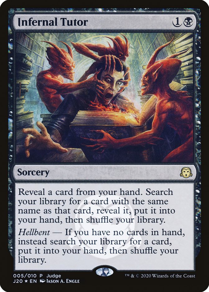 Infernal Tutor [Judge Gift Cards 2020] - Magic: The Gathering - Card Brawlers | Quebec | Canada |
